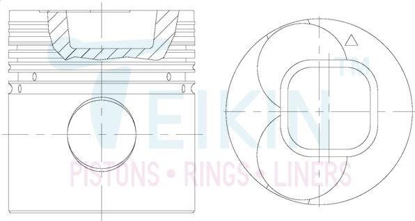 Teikin 39657ASTD - Поршень parts5.com