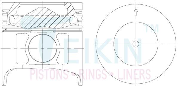 Teikin 39665AGSTD - Поршень parts5.com