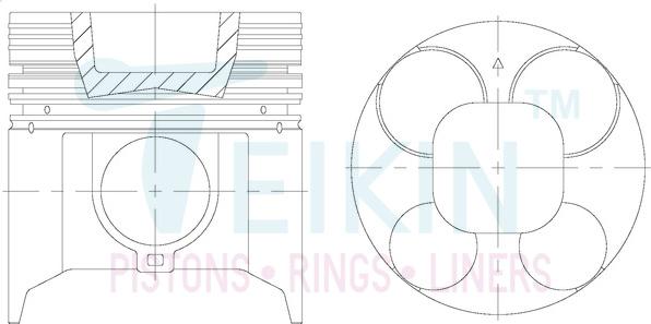 Teikin 39624ASTD - Поршень parts5.com