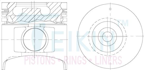 Teikin 39671AGSTD - Поршень parts5.com