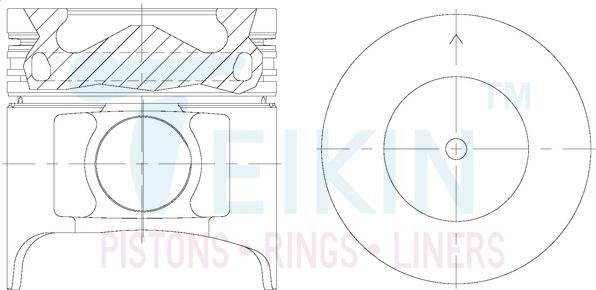 Teikin 39677AGSTD - Поршень parts5.com