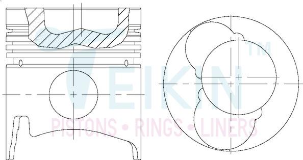 Teikin 36135ASTD - Поршень parts5.com