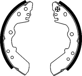 Textar 91045100 - Brake Shoe Set parts5.com