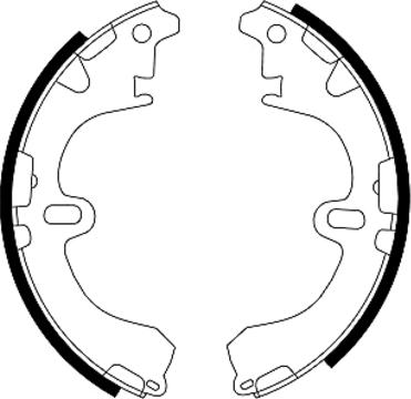 Textar 91043100 - Brake Shoe Set parts5.com