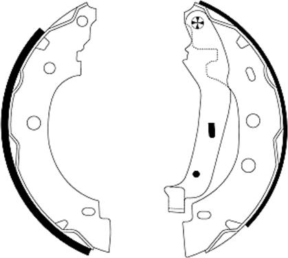 Textar 91052800 - Комплект тормозных колодок, барабанные parts5.com