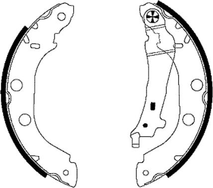 Textar 91052700 - Комплект тормозных колодок, барабанные parts5.com