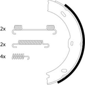 Textar 91066800 - Комплект тормозов, ручник, парковка parts5.com