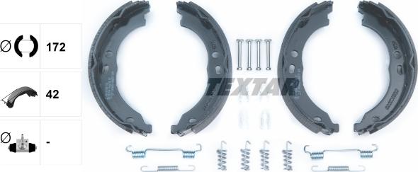 Textar 91066700 - Комплект тормозов, ручник, парковка parts5.com