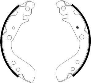 Textar 91060400 - Комплект тормозных колодок, барабанные parts5.com