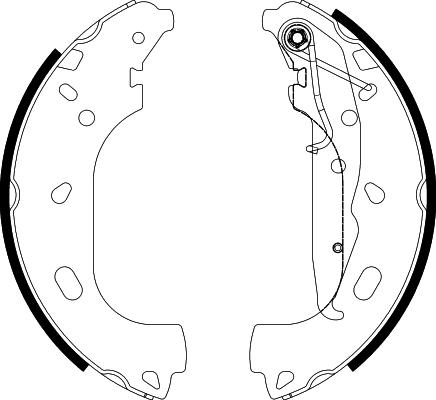 Textar 91060101 - Комплект тормозных колодок, барабанные parts5.com