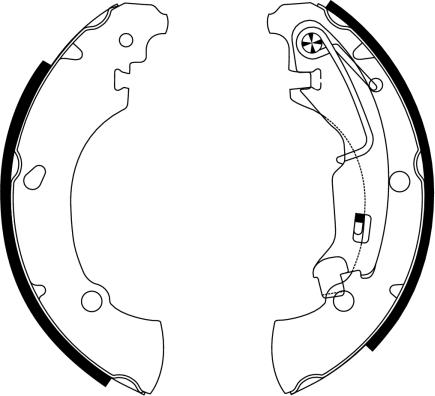 Textar 91061100 - Комплект тормозных колодок, барабанные parts5.com