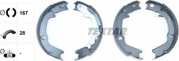 Textar 91068500 - Комплект тормозов, ручник, парковка parts5.com