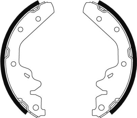 Textar 91063800 - Комплект тормозных колодок, барабанные parts5.com