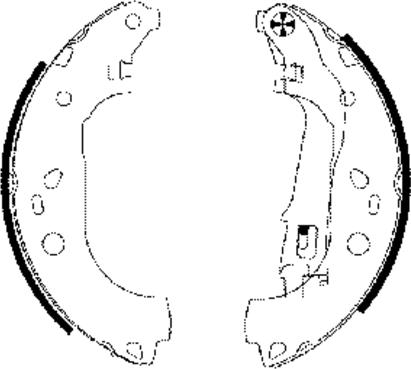 Textar 91062000 - Комплект тормозных колодок, барабанные parts5.com