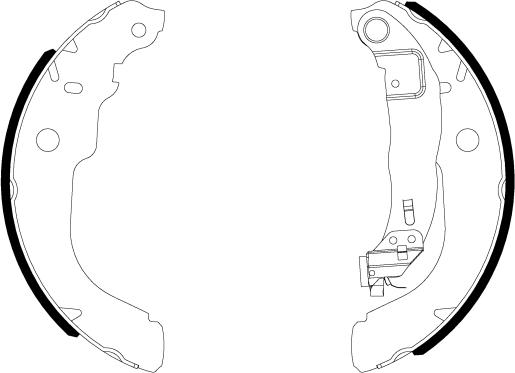 Textar 91084300 - Комплект тормозных колодок, барабанные parts5.com