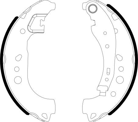 Textar 91081700 - Комплект тормозных колодок, барабанные parts5.com