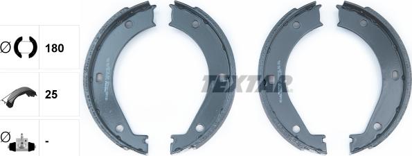 Textar 91033400 - Комплект тормозов, ручник, парковка parts5.com