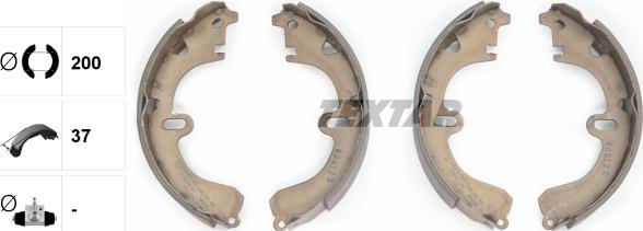 Textar 91032500 - Brake Shoe Set parts5.com