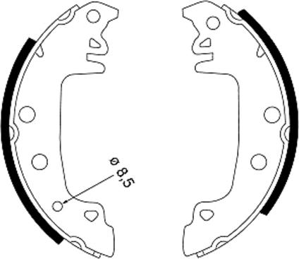 Textar 91029200 - Комплект тормозных колодок, барабанные parts5.com