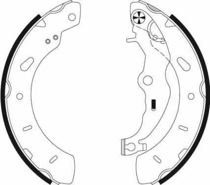 Textar 91079800 - Комплект тормозных колодок, барабанные parts5.com