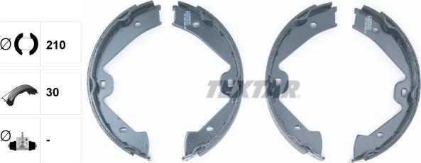 Textar 91074700 - Комплект тормозов, ручник, парковка parts5.com