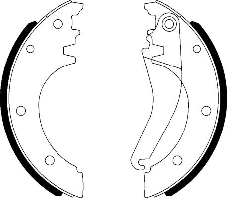 Textar 91075600 - Комплект тормозных колодок, барабанные parts5.com