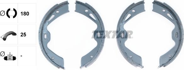 Textar 91076700 - Комплект тормозов, ручник, парковка parts5.com