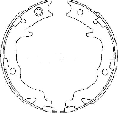 Textar 91073400 - Комплект тормозов, ручник, парковка parts5.com