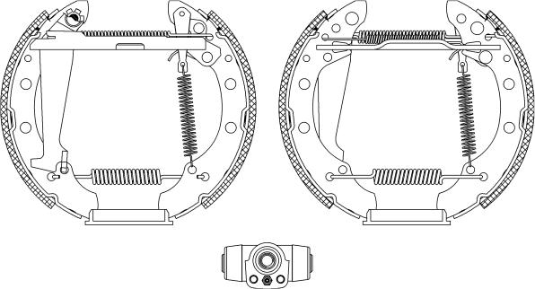 Textar 84044700 - Комплект тормозных колодок, барабанные parts5.com