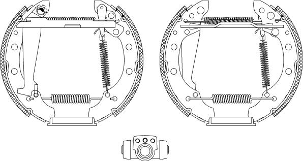 Textar 84044701 - Комплект тормозных колодок, барабанные parts5.com