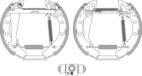 Textar 84044708 - Комплект тормозных колодок, барабанные parts5.com