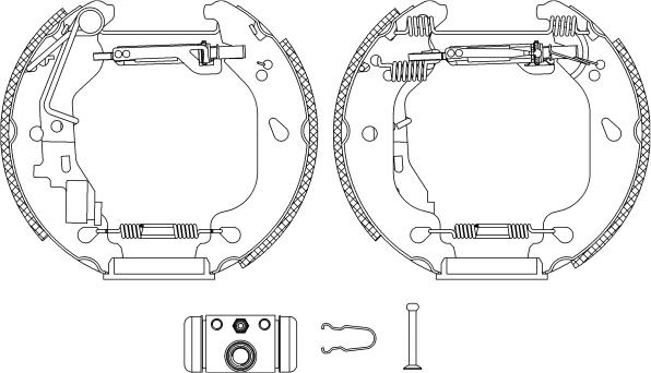 Textar 84054401 - Комплект тормозных колодок, барабанные parts5.com