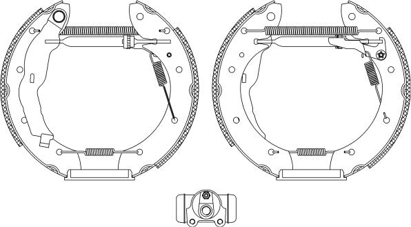 Textar 84050000 - Комплект тормозных колодок, барабанные parts5.com