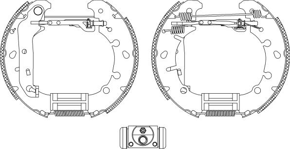 Textar 84057300 - Комплект тормозных колодок, барабанные parts5.com