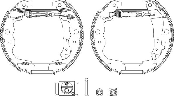 Textar 84069300 - Комплект тормозных колодок, барабанные parts5.com