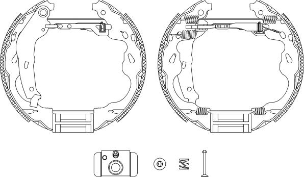 Textar 84064500 - Комплект тормозных колодок, барабанные parts5.com