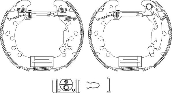 Textar 84065300 - Комплект тормозных колодок, барабанные parts5.com