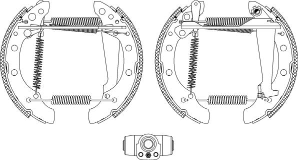 Textar 84018301 - Комплект тормозных колодок, барабанные parts5.com