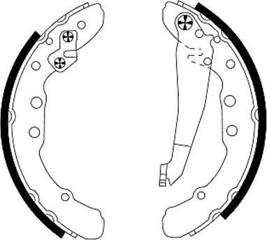 Textar 91044400 - Комплект тормозных колодок, барабанные parts5.com