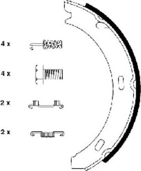 Textar 91032800 - Комплект тормозов, ручник, парковка parts5.com