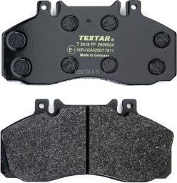 Textar 2906504 - Тормозные колодки, дисковые, комплект parts5.com