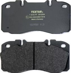 Textar 2912204 - Тормозные колодки, дисковые, комплект parts5.com