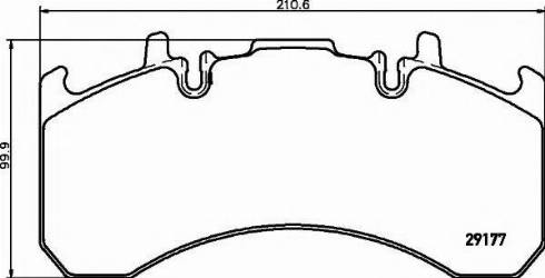 FOMAR Friction 923381 - Тормозные колодки, дисковые, комплект parts5.com