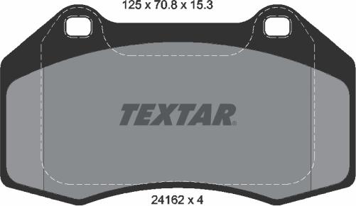 Textar 2416201 - Тормозные колодки, дисковые, комплект parts5.com