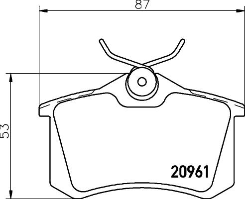 Textar 2096104 - Тормозные колодки, дисковые, комплект parts5.com