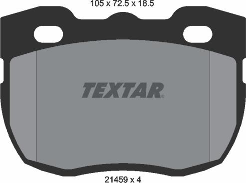 Textar 2145901 - Тормозные колодки, дисковые, комплект parts5.com