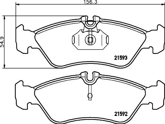 Textar 2159201 - Тормозные колодки, дисковые, комплект parts5.com