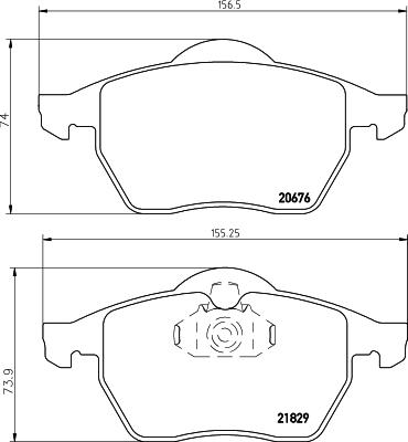 Textar 2182901 - Тормозные колодки, дисковые, комплект parts5.com