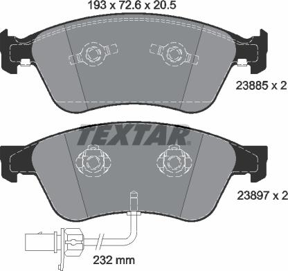 GMC 2389601 - Тормозные колодки, дисковые, комплект parts5.com