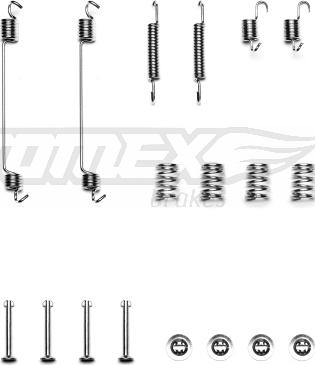 TOMEX brakes TX 40-08 - Комплектующие, барабанный тормозной механизм parts5.com